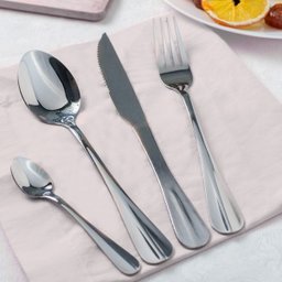 Faqueiro Aço Inox 24 Peças Positano Prata Lyor - 2