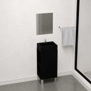 Ver imagem 2 de Gabinete Banheiro Infiniti 40x30cm:Preto