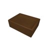 Cuba De Apoio Banheiro Quartzo Pedra 40x30cm:Marrom - 1