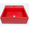 Cuba De Apoio Banheiro Onix Pedra 40x40cm:Vermelho - 2