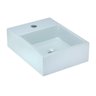 Cuba de Apoio Banheiro Topazio Pedra 35x35cm Branco Standard - 2