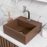Cuba de Apoio Banheiro Onix Pedra 40x40cm Marrom Fosco - 1