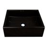 Cuba de Apoio Banheiro Rubi Pedra 40x30cm Preto Fosco - 2