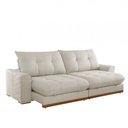 Ver imagem 2 de Sofá Argo Linho Branco 250 Cm B25 Cm Meu Sofá Online