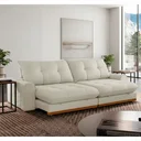 Ver imagem 1 de Sofá Argo Linho Branco 250 Cm B25 Cm Meu Sofá Online