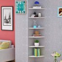 Ver imagem 4 de Prateleiras de canto 3 unidades Prateleiras Suspensas para montagem na parede Decoração da Casa