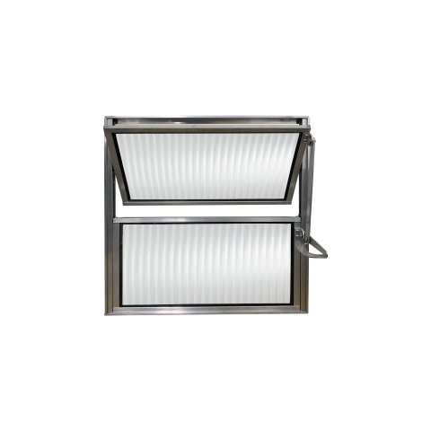 Vitro Basculante Brilhante 40x60 Linha Esmeralda Vidro Canelado