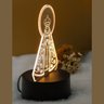 Luminária 3d Led Santa Nossa Senhora Base Led Preta - 2