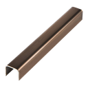 Ver imagem 1 de Perfil Listelo "u", Aço Inox 304, Brilho, Marrom - 9 X 11 X 9 X 2000mm