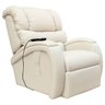 Poltrona do Papai Reclinável Elétrica com Controle Sala de Estar Oasis Couro (PU) Bege - Gran - 1