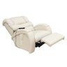 Poltrona do Papai Reclinável Elétrica com Controle Sala de Estar Oasis Couro (PU) Bege - Gran - 6