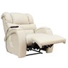 Poltrona do Papai Reclinável Elétrica com Controle Sala de Estar Oasis Couro (PU) Bege - Gran - 4