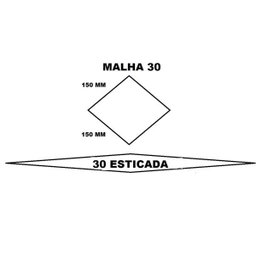 Pano De Rede Malha 30 (15 cm Entre Nós) 0,50x150x8x100 - 3