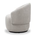 Ver imagem 7 de Poltrona Decorativa Orgânica Giratória Kit 2 Névoa Bouclê Cinza Claro E03 - D’Rossi