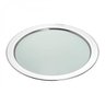 Bandeja Decorativa Redonda Cromada com Vidro Rojemac - 1