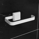 Ver imagem 4 de Kit Porta Papel Higiênico e Porta Toalha de Rosto Luxo + Cabide Lavabo Branco