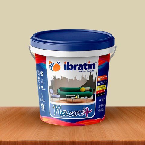Tinta Acrílica Nacor Standard Ibratin - Cor: Palha | Rende 20m²