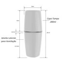 Ver imagem 3 de Porta Escova de Dentes e Creme Dental com Tampa para Banheiro OU Branco
