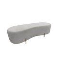 Ver imagem 2 de Puff Decorativo Alana Bouclé Bege