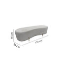 Ver imagem 6 de Puff Decorativo Alana Bouclé Bege