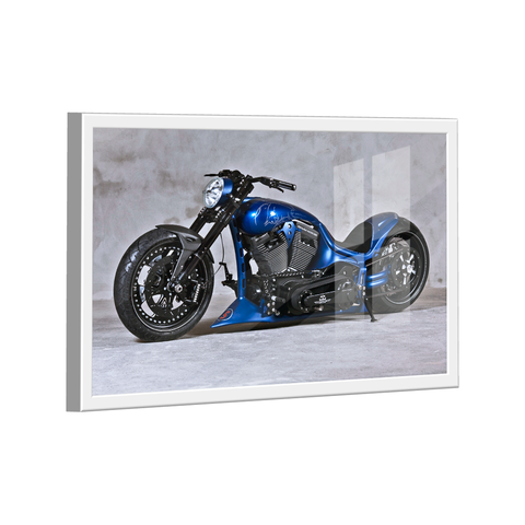 Quadro Harley Davidson Blue -- BR ARTES
