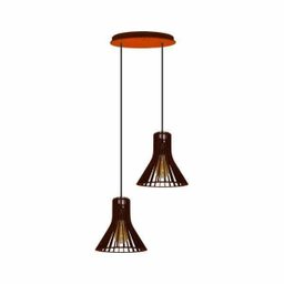 Pendente Duo - Funnel Light - Tabaco - 1
