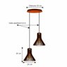 Pendente Duo - Funnel Light - Tabaco - 2