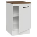 Ver imagem 6 de Balcão de Cozinha 50cm 1 Porta Branco Tampo Rustic Agata Madesa