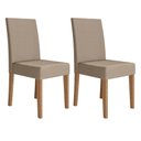 Ver imagem 7 de Kit 8 Cadeiras de Jantar Josi MDF Suede Bege Pallazio