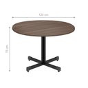 Ver imagem 2 de Mesa Redonda para 4 Lugares Centro Madeira Reunião