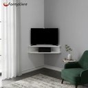 Ver imagem 1 de Rack Suspenso para Tv de até 39” Aparador Bancada Estante de Canto Branco