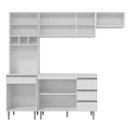 Ver imagem 2 de Cozinha Completa Modulada 4 Peças Andréia 240cm Ajl Móveis
