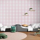 Ver imagem 3 de PAPEL DE PAREDE BOBINEX SONHOS - XADREZ ROSA