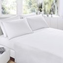Ver imagem 1 de Jogo de Cama Casal Percal 100% Algodão 200 Fios 4 Peças Branco