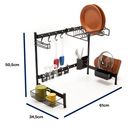 Ver imagem 3 de Escorredor de Louça Suspenso Modular Cozinha Auto-sustentável All Black