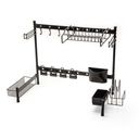 Ver imagem 2 de Escorredor de Louça Suspenso Modular Cozinha Auto-sustentável All Black