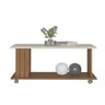Mesa de Centro Mila Frisada Cinamomo/off White - Artely - 3