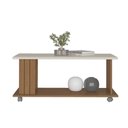 Ver imagem 4 de Mesa de Centro Mila Frisada Cinamomo/off White - Artely