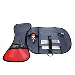 Mochila Mala Bolsa Anti Furto Alça Lateral Note USB Cinza - 4