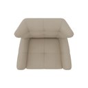 Ver imagem 5 de Poltrona Giratória 88cm Bull Linho Off White - Sallar Home