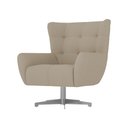 Ver mais imagens de Poltrona Giratória 88cm Bull Linho Off White - Sallar Home