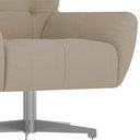 Ver imagem 7 de Poltrona Giratória 88cm Bull Linho Off White - Sallar Home