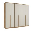 Ver imagem 2 de Guarda-Roupa Casal 6 Portas 4 Gavetas 261x60x230cm Valência Off White Capuccino/Off White