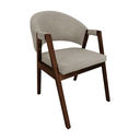 Ver imagem 1 de Cadeira de Jantar Madeira Maciça Helen Assento Linho Bege Cor do Assento:bege Linho;cor da Estrutura