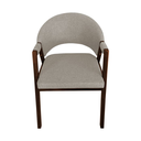 Ver imagem 2 de Cadeira de Jantar Madeira Maciça Helen Assento Linho Bege Cor do Assento:bege Linho;cor da Estrutura