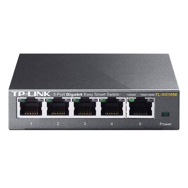 Switch EASY SMART TP-LINK TL-SG105E Gigabit de 5 Portas - 1