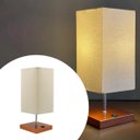 Ver imagem 2 de Abajur Luminaria de Mesa Quadrado e Interruptor Ref 49 Decoração Casa Sala Quarto Escritório Moveis