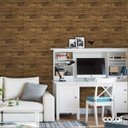 Ver imagem 2 de Papel de Parede Adesivo Lavável Madeira Tabaco 15m