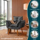 Ver imagem 6 de Kit 2 Poltronas Decorativas Reforçadas para Sala Alice para Recepção Manicure Escritório Suede