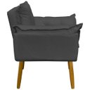 Ver imagem 2 de Kit 2 Poltronas Decorativas Reforçadas para Sala Alice para Recepção Manicure Escritório Suede